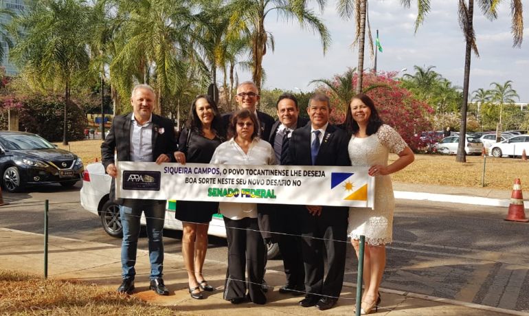 Associação dos Pioneiros de Palmas participa da Posse do Senador Siqueira Campos